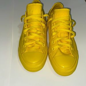 All yellow converses